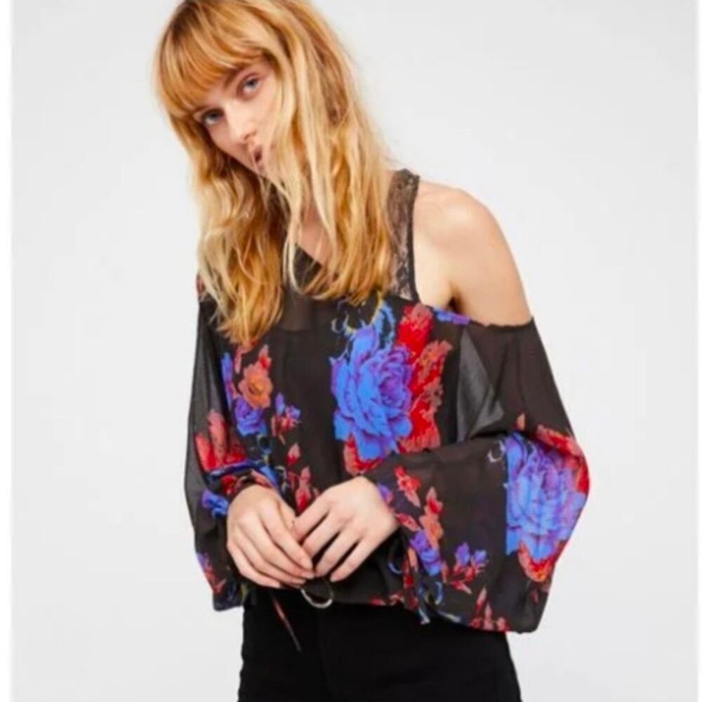 NWT Intimately Free People  Over Under Floral Lace Bodysuit